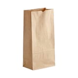 16# Kraft Paper Grocery Bag, 15 7/10" x 7 9/10" x 4 7/10" - (400/Case)