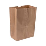 1/6 lb Natural Kraft Paper Grocery Sack, 57#BW - (500/Case)