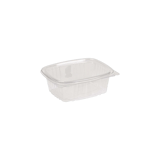 16 oz. Clear PET Hinged Deli Containers - (200/Case)