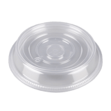 8 oz Clear Plastic Soup / Food Cup Lid - 250/Case