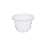 16 oz Clear Round PP Plastic Deli Container with Lid for Meal Prep & Food Storage - (240/Case)