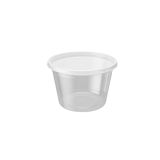 16 oz. Microwavable Heavy weight Clear Plastic Deli Container with Lid - (240/Case)