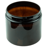 16oz PET Plastic SS Jar Dark Amber 89-400 (Tray Packs)