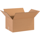 16" x 12" x 8" Corrugated Shipping Box – Kraft 32 ECT, Single Wall - (25/Bundle)