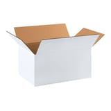 17 1/4 x 11 1/4 x 8" White Corrugated Boxes