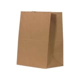 1/8 Kraft Paper Grocery Bag, 63 lb, 14 1/5" x 10 1/5" x 6 7/10" - (400/Case)