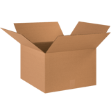 18" x 18" x 12" Corrugated Shipping Box – Kraft 32 ECT, Single Wall - (20/Bundle)