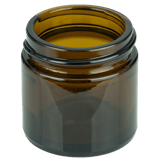 1oz Amber Glass SS Jar 48-400 (288/Case)
