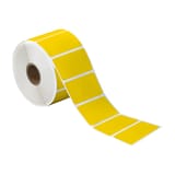 2 1/4 x 1 1/4" Yellow Desktop Direct Thermal Label