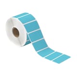 2 x 1" Blue Desktop Direct Thermal Label