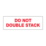 2" x 110 yds. - "Do Not Double Stack..." (6 Pack) Messaged Carton Sealing Tape – 2.2 Mil