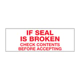 2" x 55 yds. - "If Seal Is Broken..." Messaged Carton Sealing Tape – 2.2 Mil