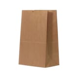 20# Kraft Paper Grocery Bag, 13 4/5" x 8 7/10" x 5 9/10" - (400/Case)