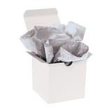 20 x 30" Metallic Silver Gift Grade Tissue Paper