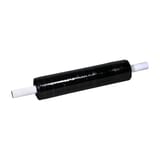 20" x 80 Gauge x 1000' Black Extended Core Opaque Stretch Film