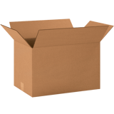 20" x 12" x 12" Corrugated Shipping Box – Kraft 32 ECT, Single Wall - (20/Bundle)