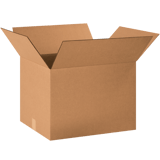 20" x 16" x 14" Corrugated Shipping Box – Kraft 32 ECT, Single Wall - (25/Bundle)