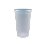 22 oz Clear PP Plastic Injection Cold Cups 90mm - (500/Case)
