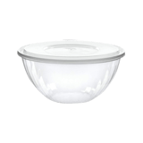 24 oz Clear Round Salad Bowl with Lid