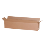 24" x 6" x 6" Corrugated Shipping Box – Kraft 32 ECT, Single Wall - (25/Bundle)