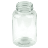 250cc Clear PET Plastic Packer Bottle 45-400 (300/Case)