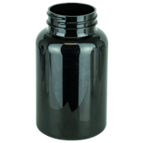 250cc Dark Amber PET Plastic Packer Bottle 45-400 (300/Case)