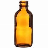 2 oz Boston Round Amber Glass 20-400