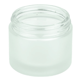 2oz Frosted Clear Glass Jar 53-400 (144/Case)