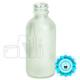 2oz Frosted Glass Boston Round Bottle 20-400 (210/Case)
