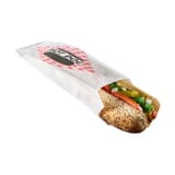 3" x 2" x 8 3/4" White Paper Hot Dog Bag, Grease-Resistant - (5000/Case) 703