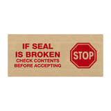 3" x 450' "Stop" Messaged Reinforced Water Activated Tape