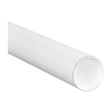 3 x 48" White Tubes with Caps