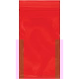 3 x 5" - 2 Mil Red Reclosable Poly Bags
