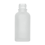 30 ml Frosted Clear Euro Round Glass Bottle with 18-DIN Neck Finish - (180/Case)
