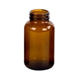 300 cc Amber Glass Wide Mouth Packer Bottle with 53-400 Neck Finish - (108/Case)