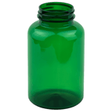 300cc Green PET Plastic Packer Bottle 45-400 (270/Case)