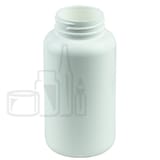 300cc White HDPE Plastic Packer Bottle 45-400 (150/Case)