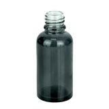 30ml Euro Flint glass bottle with Glossy Translucent Black coating 18-DIN - (180/Case)