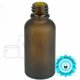 30ml Frosted Amber Glass Euro 18-415 (330/Case)
