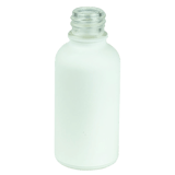 30ml Matte White Glass Euro Round 18-415 (309/Case)