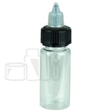 30ml PET Plastic Bottle with Black/Clear Cap (1400/Case)