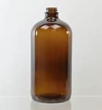 32 oz Boston Round Amber Glass 28-400