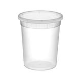 32 oz Translucent Deli Container with Lid - (150/Case)