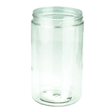 32oz Clear PET Plastic Round Jar with 89-400 Neck Finish(Tray Packs - 2,002/pallet)