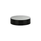 38-400 Black Smooth Continuous Thread Cap with HS Liner - (2900/Case)