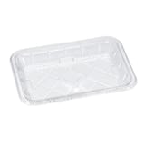 #3PP Clear PET Plastic Meat Tray, 9" × 6 9/16" × 1 5/16" - (200/Case)
