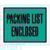 4 1/2 x 5 1/2" Green "Packing List Enclosed" Envelopes