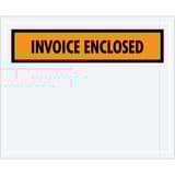 4 1/2 x 5 1/2" Orange "Invoice Enclosed" Envelopes