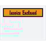 4 1/2 x 6" Orange "Invoice Enclosed" Envelopes