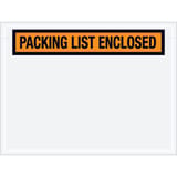4 1/2 x 6" Orange "Packing List Enclosed" Envelopes